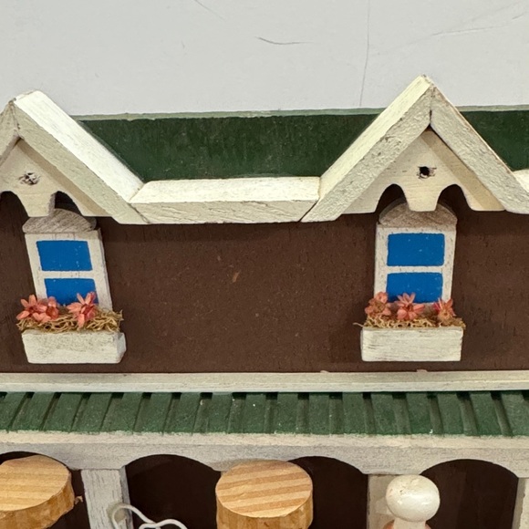 Vintage handmade Charming Wooden Post Office and Cafe Model - Picture 6 of 11